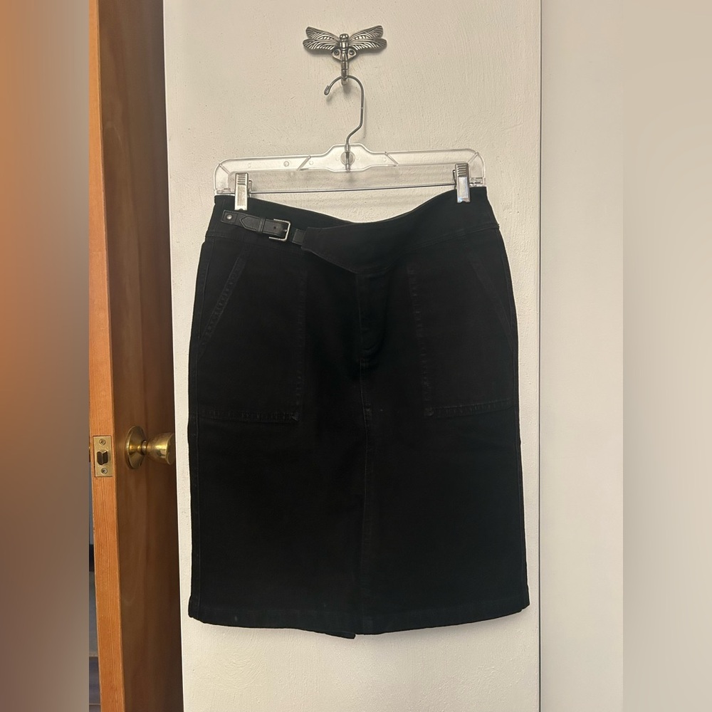 Ralph Lauren Black Denim Skirt
